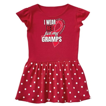 

Inktastic Sickle Cell Awareness I Wear Red For My Gramps Gift Baby Girl Dress