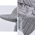 thumbnail image 4 of Winter Knit Hat with Full Head and Ear Coverage, Thermal Insulated Beanie with Visor and Lining for Outdoor Activities and Winter Sports, 4 of 4