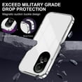thumbnail image 3 of Compatible with Oppo Reno 10 Pro Case with Built-in Privacy Glass Screen Protector, Ultra Slim Oppo Reno 10 Pro Phone Case Clear for Women Men Shockproof Protective Cover (White), 3 of 14