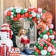 thumbnail image 4 of Kit de guirnalda de globos de Navidad rojo y blanco, 85 piezas Macaroon Pink Green Christmas Balloon Garland Arch Kit Candy Cane Foil globo Gingerbread Man JAMW Sencillez, 4 of 5