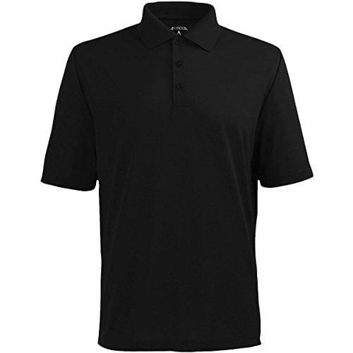 Antigua Men's Pique Xtra-Lite Desert Dry Polo Shirt, Black, XX-Large
