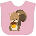 thumbnail image 3 of Inktastic Cute Woodland Animal Squirrel Boys or Girls Baby Bib, 3 of 4