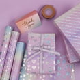 thumbnail image 7 of Valentine's Day Foil Gift Wrapping Paper, Double Sided Metallic Rose Heart Design Wrap, Thick Shimmer Holiday Gift Paper Roll for Weddings Birthdays and Special Occasions, 7 of 7