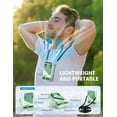 thumbnail image 5 of Grelife Portable Clip Fan - 40H Battery, 5 Speed 10000RMP Cooling, 33ft/s Wind, Waist/Neck Fan for Outdoor Work, Camping, Farming, Jobsite (Green), 5 of 8