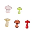 thumbnail image 2 of Jarrones de vidrio con forma de hongo Jarrones para plantas hidropónicas Jarrones decorativos lindos con flores 5 piezas, 2 of 9