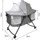 thumbnail image 5 of Cuna de bebé cuna de viaje cama de bebé cama lateral cuna mecedora incluyendo mosquitera gris esquí esquí Gafas de esquí, 5 of 5