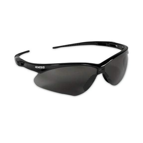 KleenGuard V30 Nemesis Safety Glasses, Black Frame, Smoke Anti-Fog Lens (22475) - 5 Pack