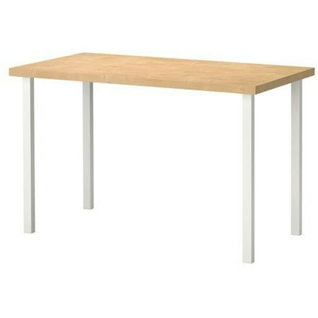 desk ikea inch 2220 1810 upgraded birch linnmon legs square material
