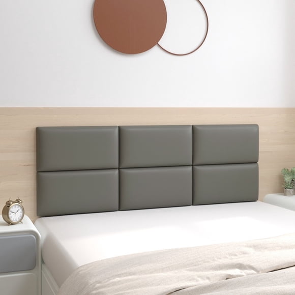 Firefly Hope 47.2*19.7in Wall-Mounted Upholstered Headboard Panels, Anti-Collision Shock-Absorbent Wall Padding for Playroom, Bedroom & Nursery Modern Accent Wall Decor, Dark Grey B