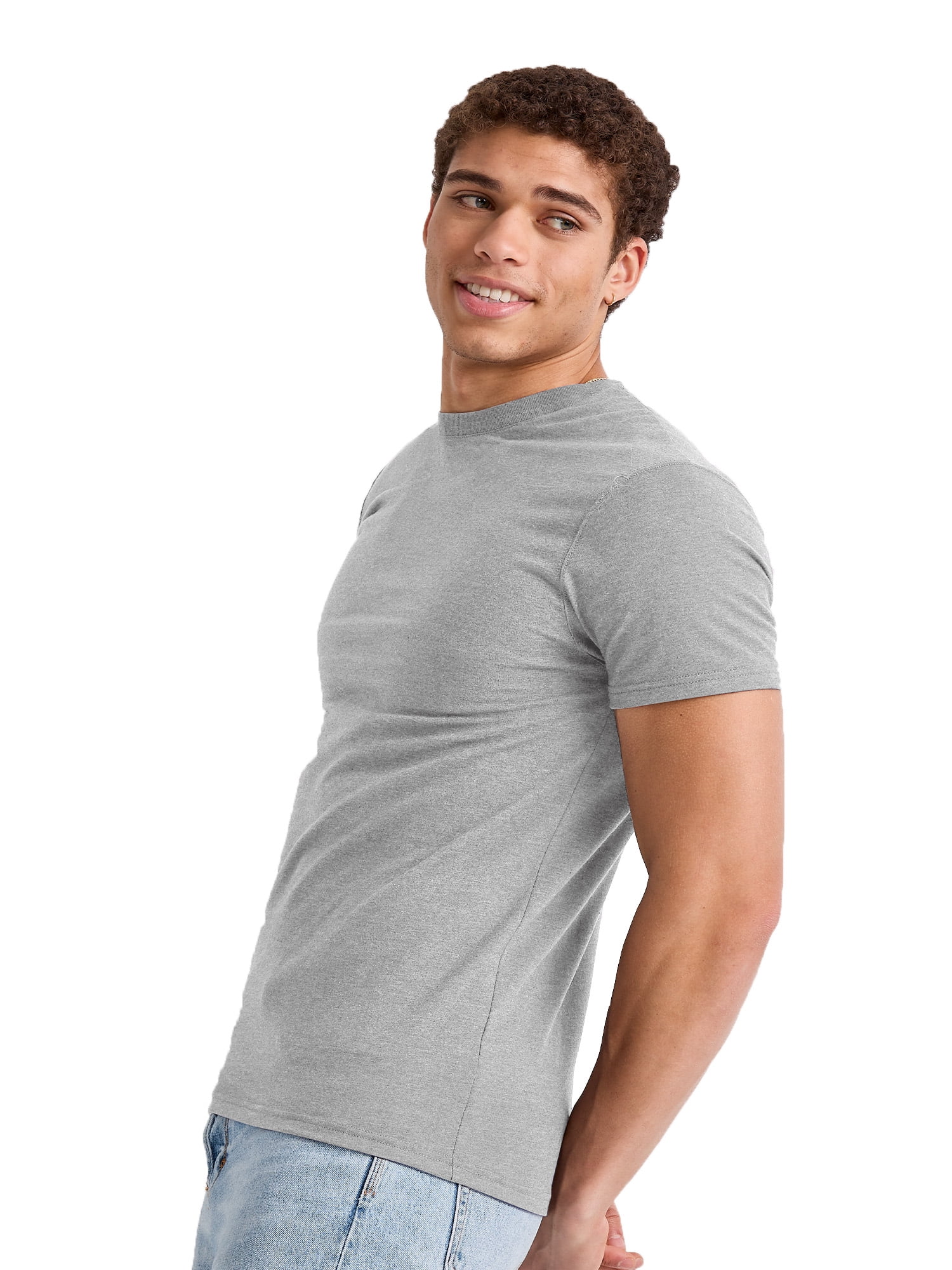 Hanes Originals Men's Lightweight Cotton Short Sleeve Crewneck T-Shirt, Sizes S-3XL