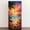 Color 4, variant on Self Adhesive Vinyl Refrigerator Wrap Set Tropical Sunset Beach Vibrant Flowers Palm Trees Door Mural Removable Fridge Sticker Peel and Stick&nbsp;Full Door Cover Decal Kitchen Bar Decor