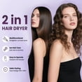 thumbnail image 3 of NEXPURE 2-in-1 Curling Iron & Hair Straightener Brush, Hair Iron Brush, Anti-Scald Thermal Brush with 30s Fast Heating, 11 Adjustable Temperature Settings, Negative Ion, Purple, 3 of 8