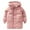 Pink, variant on Ruyang Girls Padded Puffer Coat Boys Winter School Quilted Parka Coats Windproof Water-proof Zip Up Hooded Down Outwear