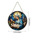 thumbnail image 2 of Tyidzon Nativity Scene Ornaments for Christmas Tree - Flat Nativity Christmas Ornaments Indoor, The Birth of Jesus Decor, Religious Gifts for Christian, Family, 2 of 6
