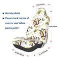 thumbnail image 3 of Balery Snake And Moon Pattern Car Seat Cover - Soft & Breathable Front Premium Covers with Non-Slip Protector Fits Most Automotive, Vans, SUVs, Trucks - 1 Unit, 3 of 5