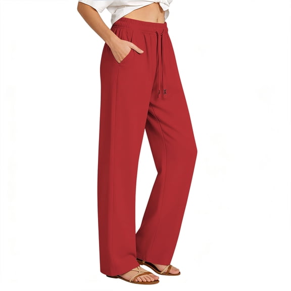 Unisex Quick Dry Casual Athletic Pants For Women Summer Relaxed Fit Breathable Straight Leg Pocketed Active Everyday Wear Versatile Style
