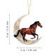thumbnail image 4 of Gibobby Animales sentados en la luna Adornos para árbol de Navidad Colgante de acrílico con doble impresión para decoraciones para árboles de Navidad Adorno(F), 4 of 4