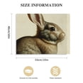 thumbnail image 3 of Feiri Vintage Rabbit Wall Art - Spring Easter Bunny Poster Prints - Modern Farmhouse Easter Egg Decoration for Bedroom Living Room - Ornament Craft Gift for Women - Rustic French Country Decor 20x16in, 3 of 6