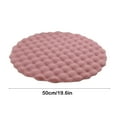 thumbnail image 3 of Qonioi Round Carpet Floor Cushion, 50x50cm Sofa Living Room Coffee Table Mat, Soft Polyester Decorative Pillow, Round Cushion, 3 of 6