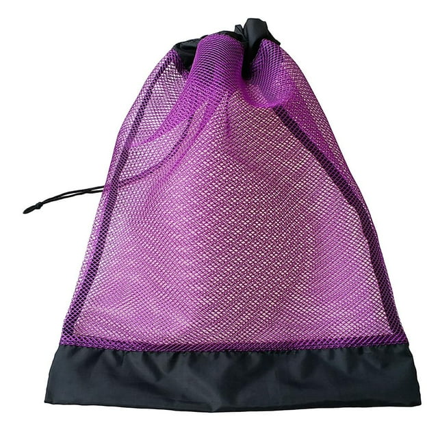 tamizeot Pochette à Cordon en Maille pour Plongée sous-Marine Support de Rangement en Maille pour Sac de Sport Violet