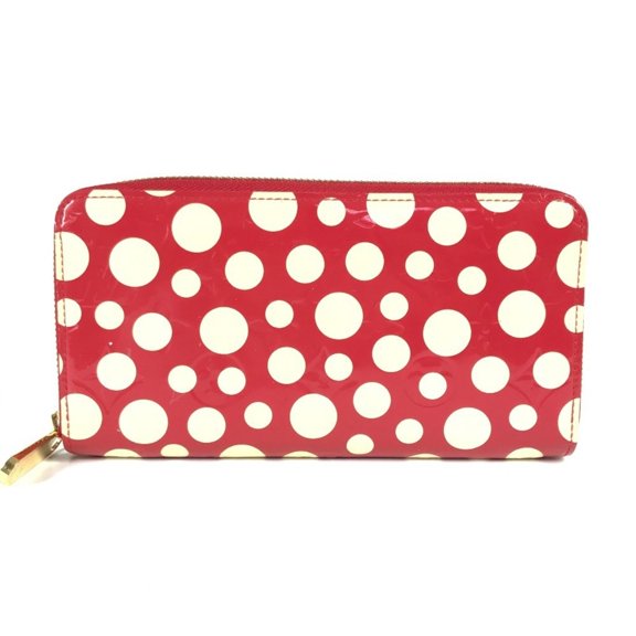 Pre-Owned LOUIS VUITTON M91572 Vernis Dot Infinity Zippy Wallet, a collaboration with... (Good)