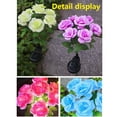 thumbnail image 6 of Twfbrm Solar Flower Lights for Outdoor, 25" Waterproof LED Garden Lights with Realistic Rose Flowers, Solar Powered Decorative Stake Lights Auto ON/Off Landscape Lights for Lawn Yard Patio Pathway, 6 of 10