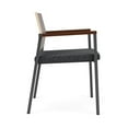thumbnail image 2 of Avon Reception Guest Chair UPH Seat HPL Back / Charcoal / Walnut / Dark Gray, 2 of 4