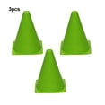 thumbnail image 1 of Langgg Cône de Circulation Routière de Football Rentable 3piece - Longue Durée de Vie Réduite d'Accidents Vert Réfléchissant 23cm 1Set, 1 of 6