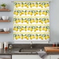 thumbnail image 4 of Lemon Summer Sheer Curtains 96 Inches Long, Watercolor Fruits Yellow Stripes Light Filering Curtains, Privacy Drapes Simi Floor to Veiling Curtain for Living Room Bedroom Large Window Treatment, 4 of 8