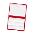 thumbnail image 2 of Caja de paleta para acuarela, bandeja para mezclar gouache, fácil de limpiar, a prueba de fugas, vacía. Rojo, 2 of 9