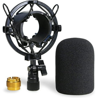 Soporte de micrófono de escritorio, soporte de micrófono de mesa de metal  ajustable con soporte de choque para Audio Technica AT2020 AT2020USB+AT2035