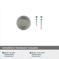 thumbnail image 4 of Amerock Ville 1-1/8 inch (29mm) Diameter Satin Nickel Cabinet Knob, 10 Pack, 4 of 4