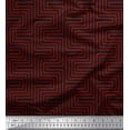 thumbnail image 1 of Soimoi Cotton Voile Fabric Square & Spiral Geometric Decor Fabric Printed Yard 42 Inch Wide, 1 of 3