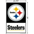 thumbnail image 6 of NFL Pittsburgh Steelers - Logo 21 Wall Poster, 22.375" x 34", Framed, 6 of 8