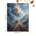 thumbnail image 3 of Qisvanset 12x16 Inch Field with Wildflowers & Tree Canvas Print Wall Art, 3 of 5