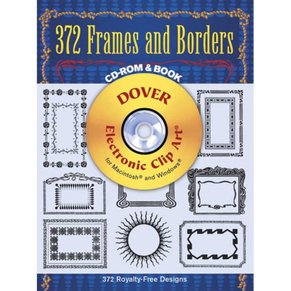 Pre-Owned 372 Frames and Borders CD-ROM and Book [With] (Paperback) 0486999750 9780486999753