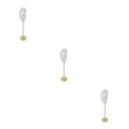 thumbnail image 2 of kurtrusly Earring Display Stand Human Ear Model Organizer Holder Showcase Stud Jewelry Right Translucent Height: 18cm 3Set, 2 of 6