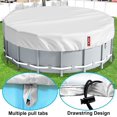 thumbnail image 3 of 1 protector de cubierta para piscina de 3,7 m, cubierta para jacuzzi, perfecto para piscina inflable, muebles de jardín (plateado) JM, 3 of 5