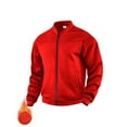 thumbnail image 2 of JTieacloth Men's Outerwear Jackets 2025 Men's Winter Brushed Fleece And Thickened Sporty Large Sized Jacket Casual Coat Red, 2 of 6