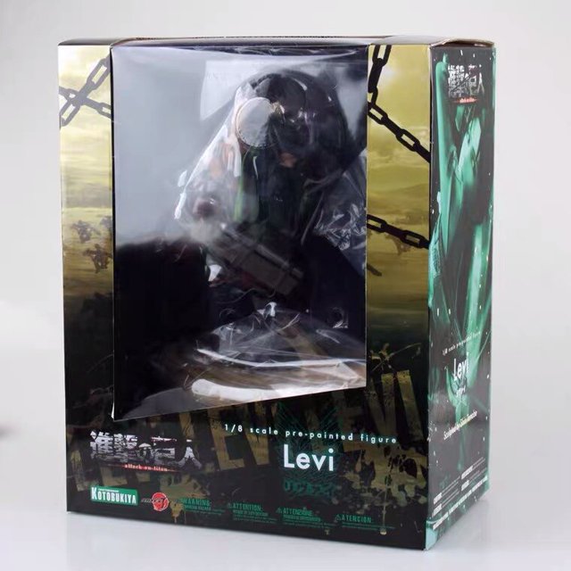 Attack on Titan Anime Figura de acción, Levi Ackmen, Shingeki no Kyojin, Eren Mikasa Ackerman, Figura de mantequilla, 35 cm28 cm con caja al por menor zhangmengya unisex
