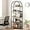 Brown, variant on CABIHOME Bookshelf Tall Bookcase Arched Standing Bookshelves Modern Display Racks 5 Tier Storage Rack Shelf Large Wood Book Shelf for Bedroom, Living Room, Home Office