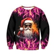 thumbnail image 1 of Ediodpoh T-Shirt de Sport à Col Rond pour Homme d'Hiver de Noël à Manches Courtes, Décontracté pour les Fêtes, T-Shirt de Sport à Col Rond pour Homme, Chandail pour Homme Noir_001 S, 1 of 4