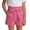 00-Hot Pink229, variant on Lullu Girls High Waist Shorts Summer Casual Loose Shorts with Belt Pockets, Sizes 4-14