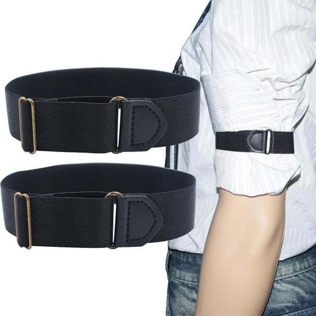 Brazalete Perfecl para Hombre Elástico Ajustable Soporte de Manga Negro