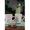 thumbnail image 1 of Keramika Linear love heart handle cup 9 cm 2 pieces, 1 of 2