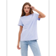 thumbnail image 1 of Camisetas de Corta Extragrandes para Mujer, Cuello Redondo, Holgadas, para Hacer Ejercicio, Informales, de Verano, de Algodón, Color , Talla L, 1 of 9