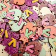 thumbnail image 3 of GUOOL 50Pcs Cats Flatback Wooden Sewing Buttons Crafts Embellishments Scrapbooking, 3 of 8