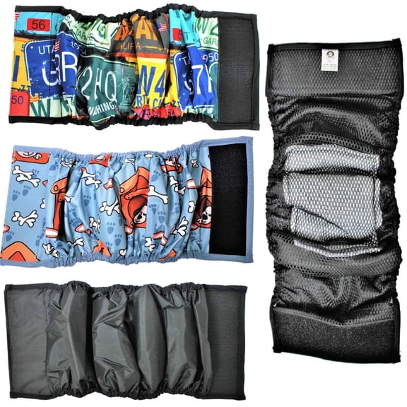 Leak Proof Dog Belly Band Waterproof Diaper With Absorbent Pad Male Wrap Reusable Washable Sz XXS (waist 6" - 8")