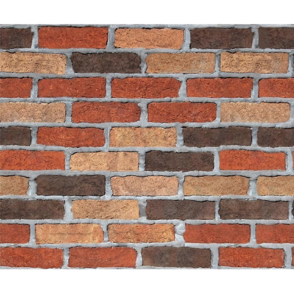 Mixed Color Brick Grain Wallpaper Self-adhesive Wall Sticker Decal for Living Room Decor