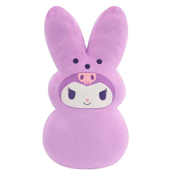 Kiewfjdk Easter Bunny Plush Doll, 8-Inch-Tall Easter Stuffed Animals Toy, Color Styles (Purple), Cute Plush Rabbit for Kids, Easter Basket Stuffer & Holiday Decor